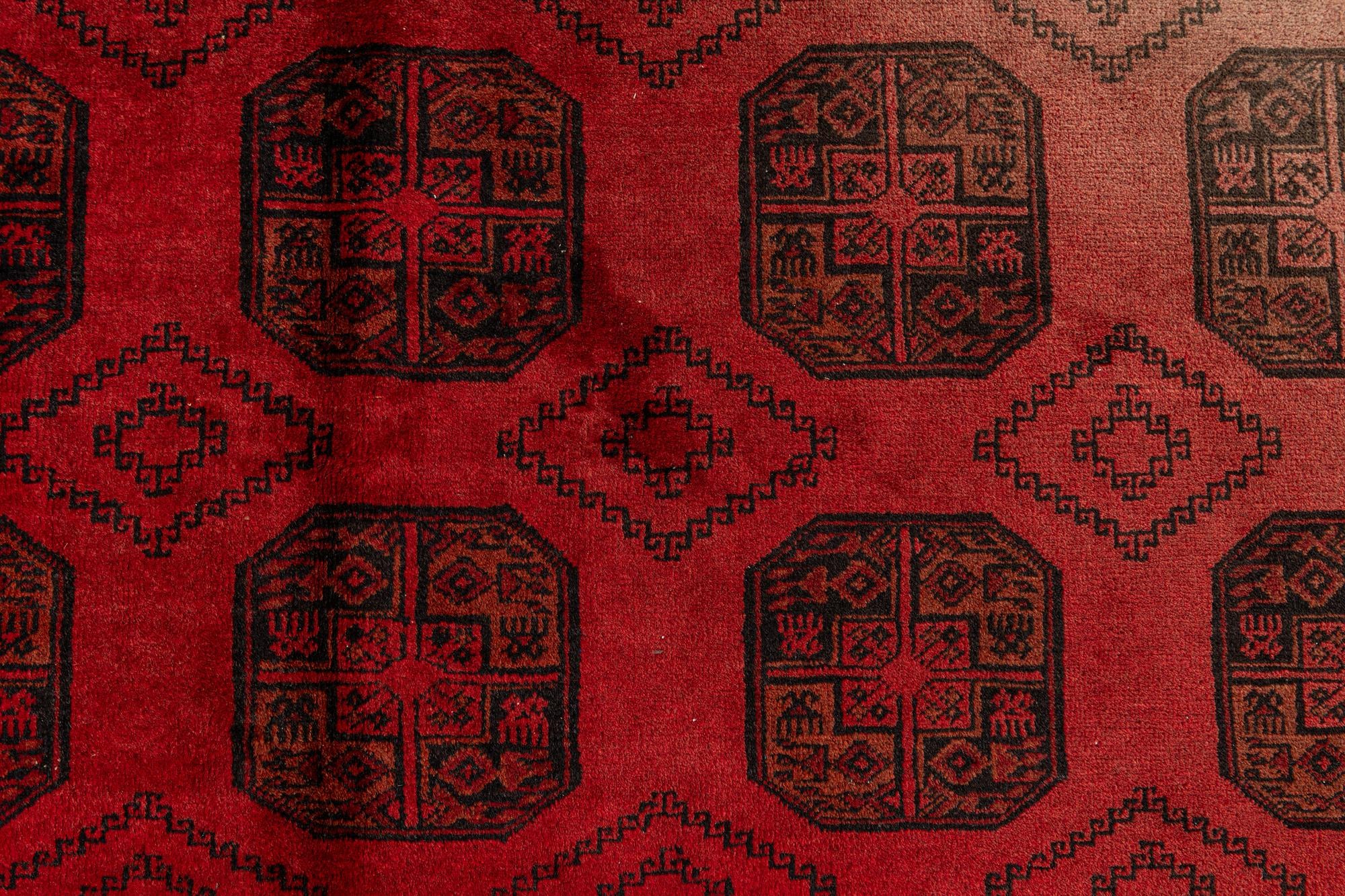 260cm x 350cm Hand Knotted Afghan Akhche Wool Rug