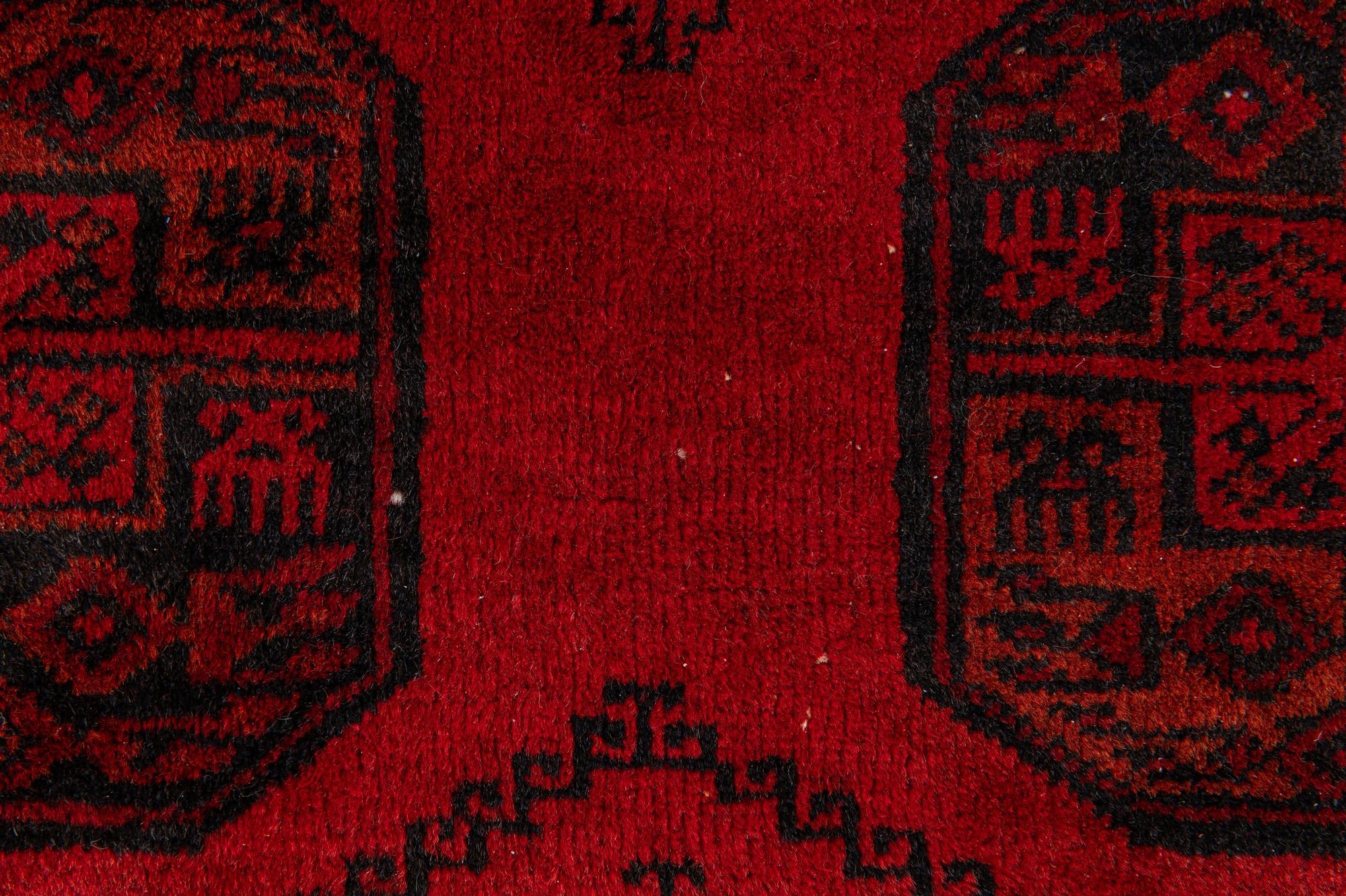 260cm x 350cm Hand Knotted Afghan Akhche Wool Rug