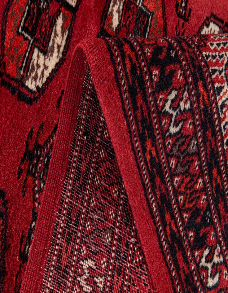 Detail image of 6' 8 x 9' 10  Hand Knotted Afghan Akhche Wool Rug