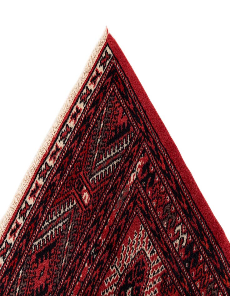 Detail image of 6' 8 x 9' 10  Hand Knotted Afghan Akhche Wool Rug