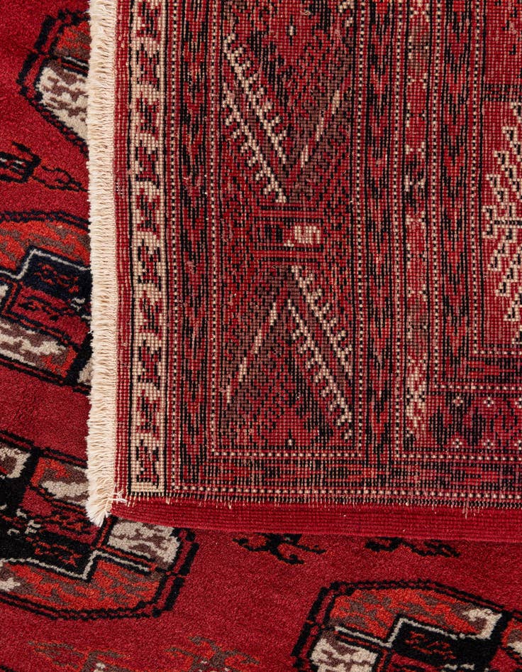 Detail image of 6' 8 x 9' 10  Hand Knotted Afghan Akhche Wool Rug