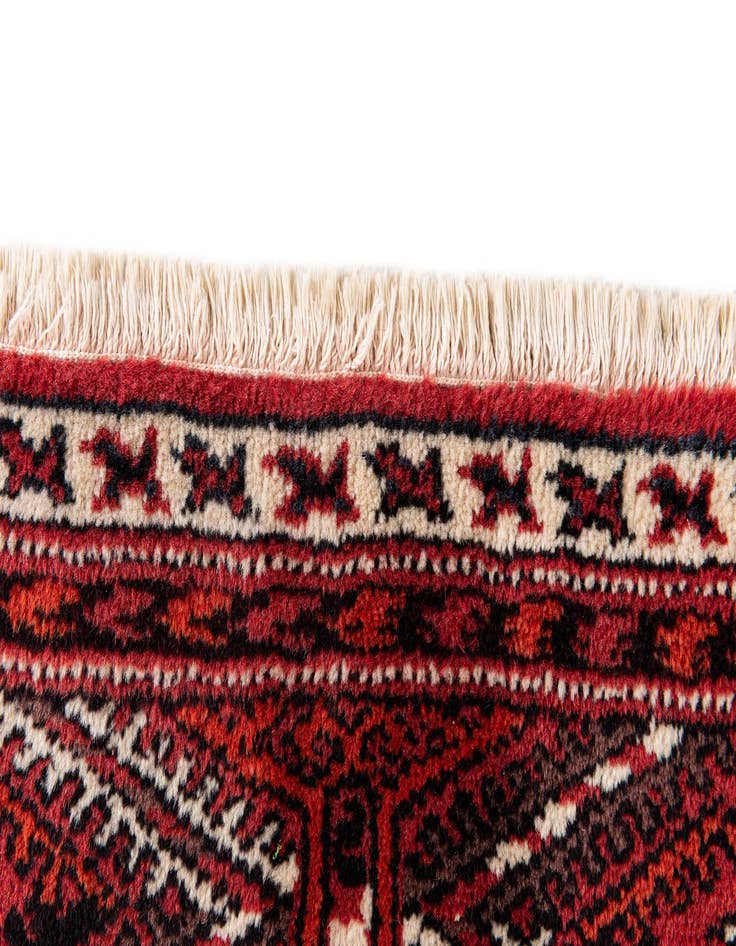 Detail image of 6' 8 x 9' 10  Hand Knotted Afghan Akhche Wool Rug