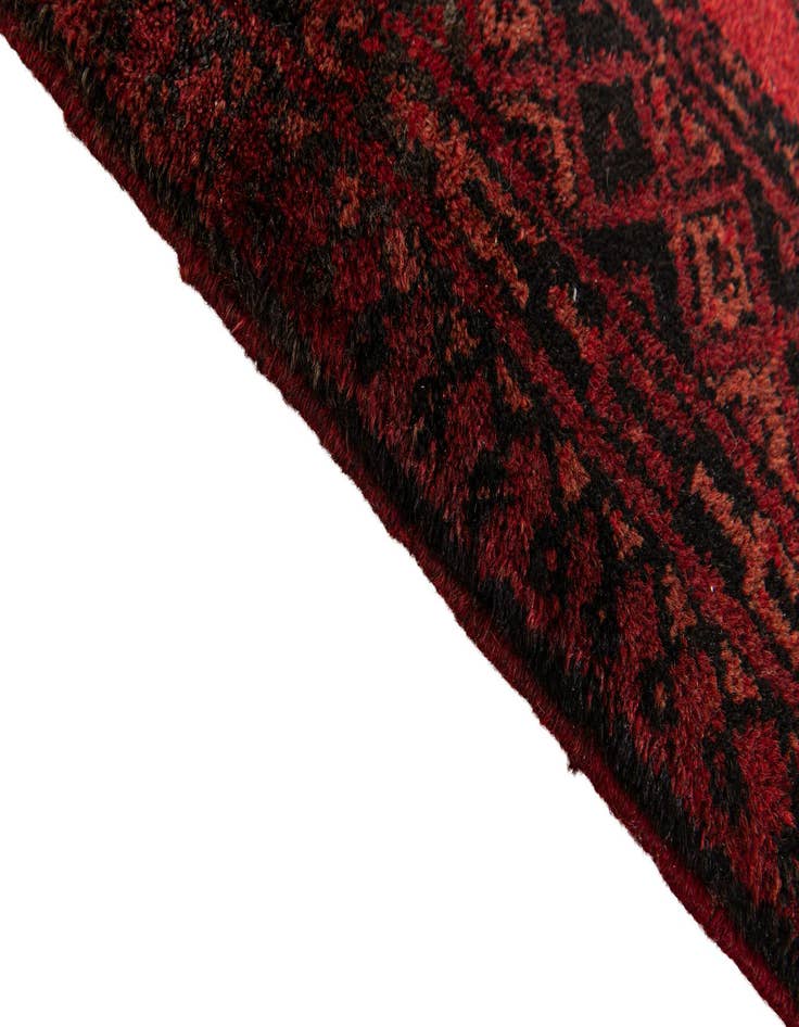 Detail image of 2' 3 x 4' 1  Hand Knotted Afghan Akhche Wool Rug