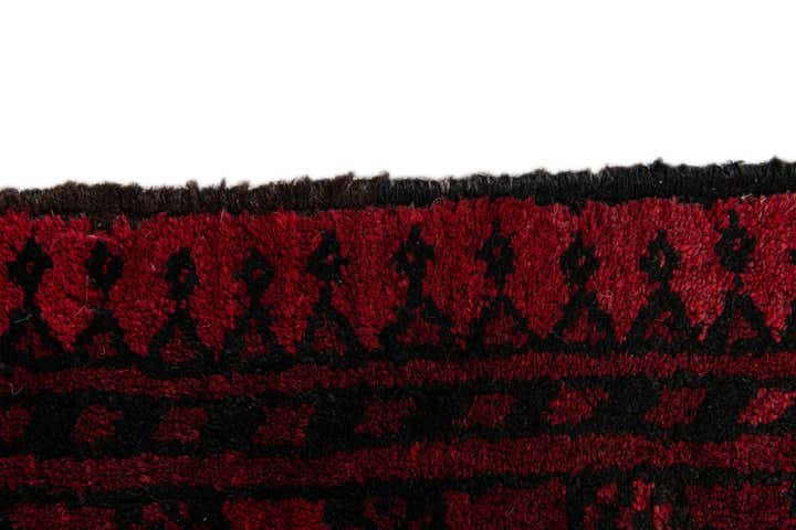 3' 9 x 4' 10 Hand Knotted Afghan Akhche Wool Rug