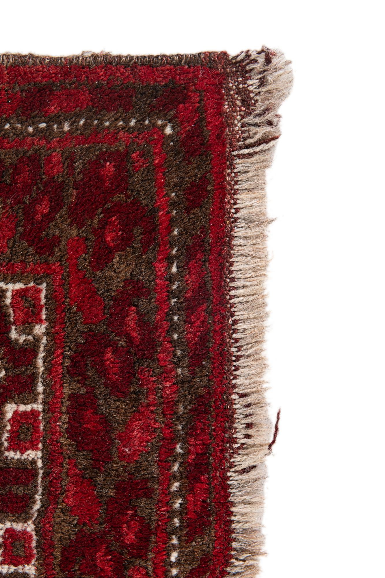 3' 10 x 7' 2 Hand Knotted Afghan Akhche Wool Rug