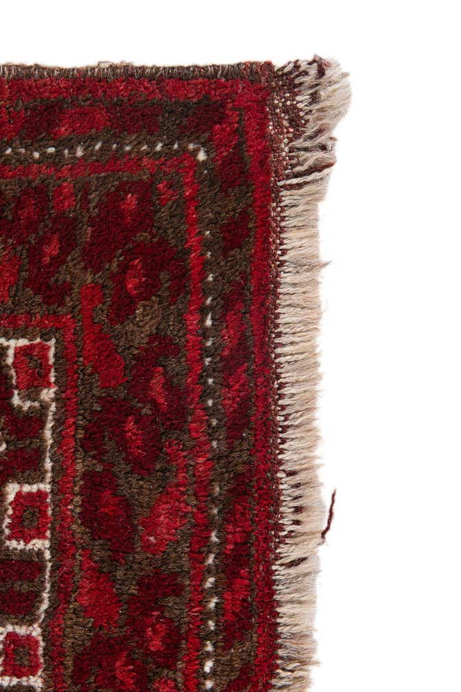 3' 10 x 7' 2 Hand Knotted Afghan Akhche Wool Rug