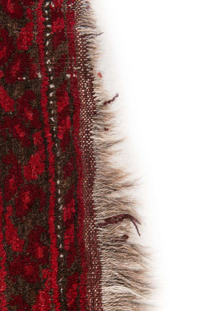 3' 10 x 7' 2 Hand Knotted Afghan Akhche Wool Rug