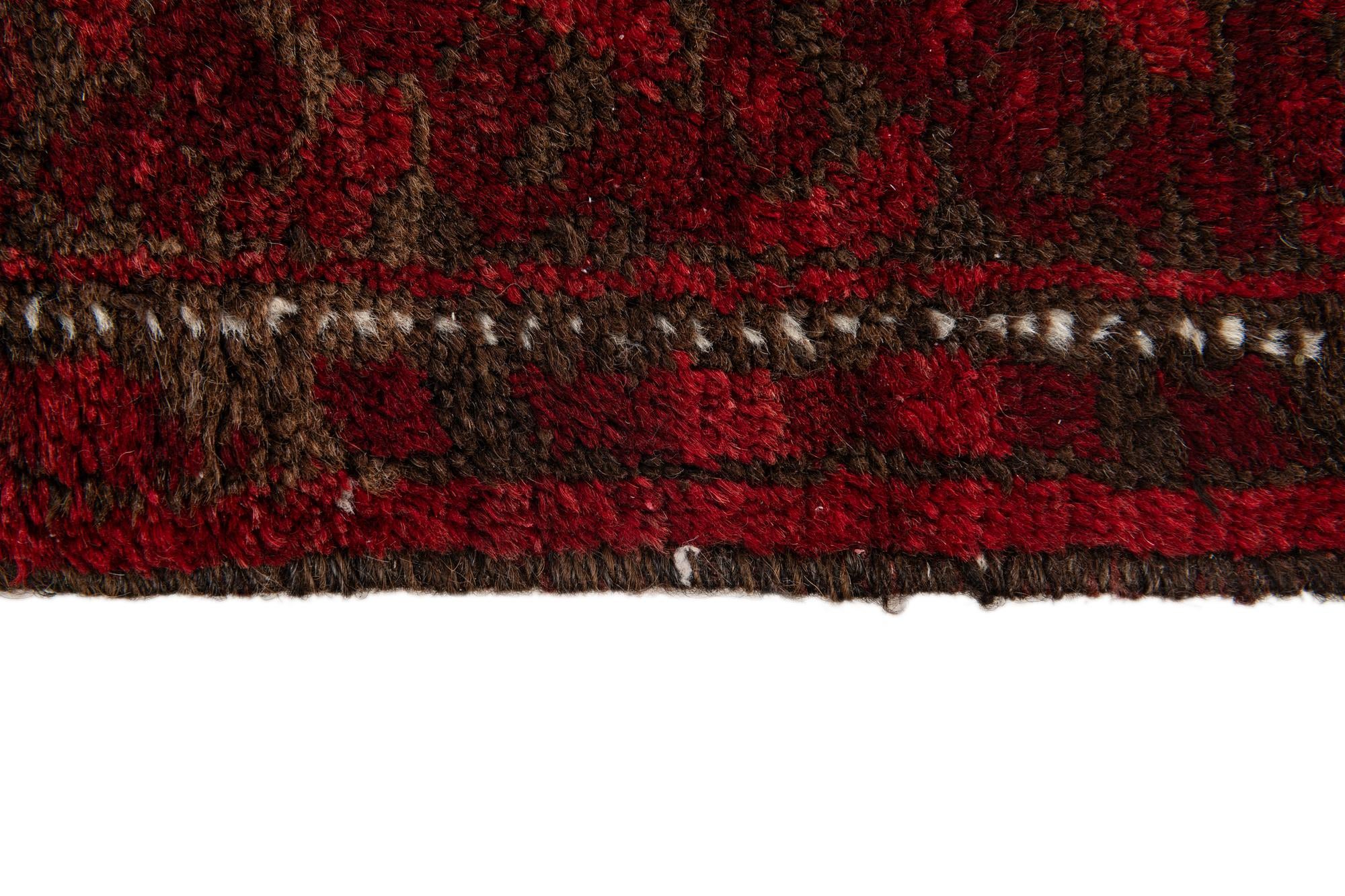 3' 10 x 7' 2 Hand Knotted Afghan Akhche Wool Rug