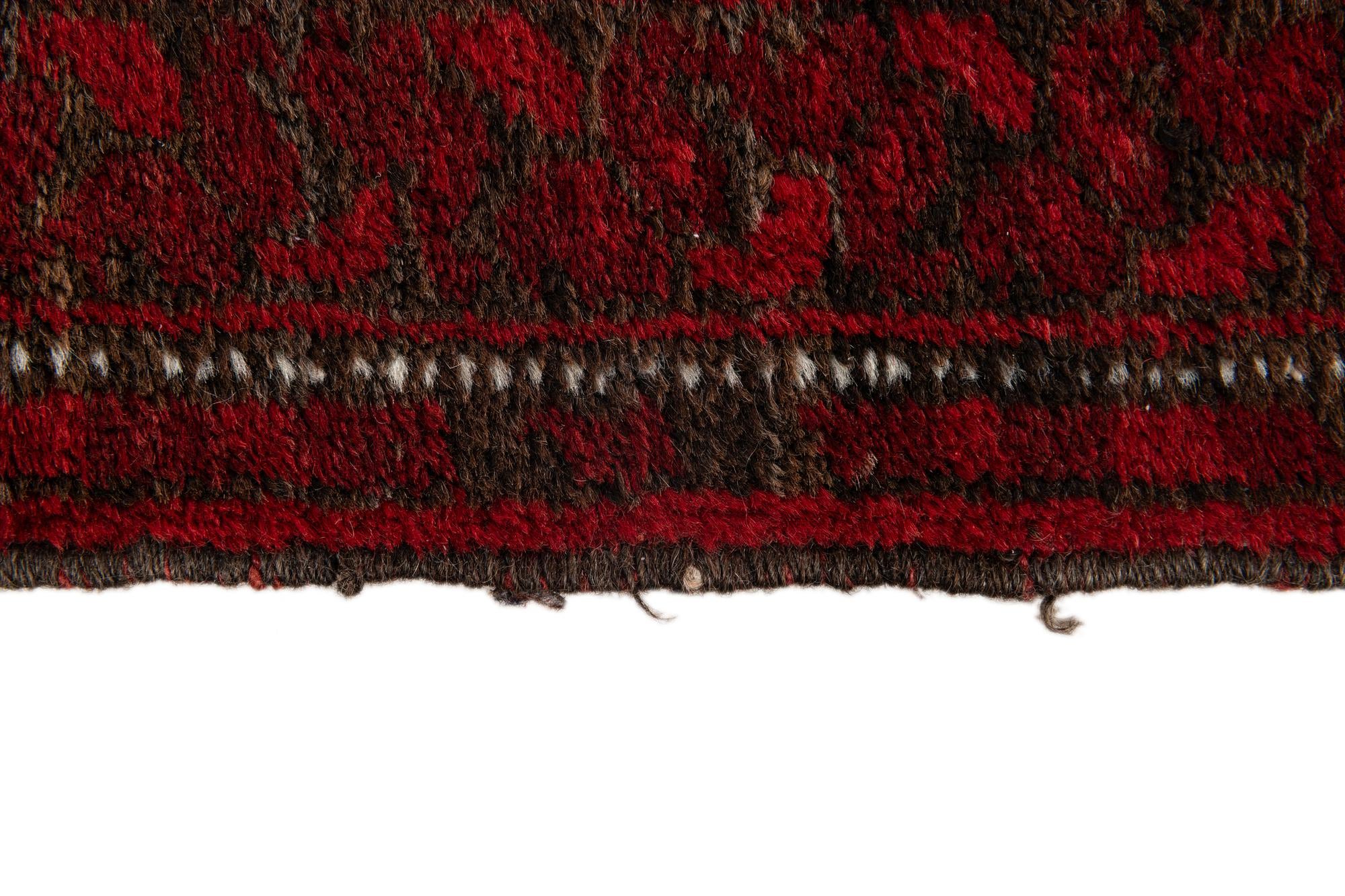 3' 10 x 7' 2 Hand Knotted Afghan Akhche Wool Rug