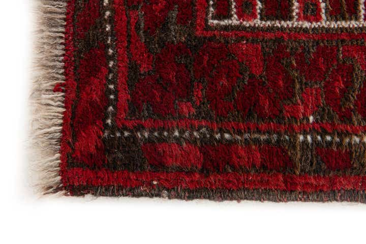 3' 10 x 7' 2 Hand Knotted Afghan Akhche Wool Rug