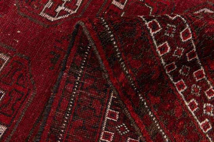 3' 10 x 7' 2 Hand Knotted Afghan Akhche Wool Rug