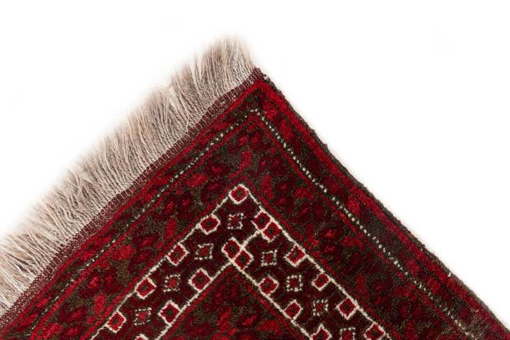 3' 10 x 7' 2 Hand Knotted Afghan Akhche Wool Rug