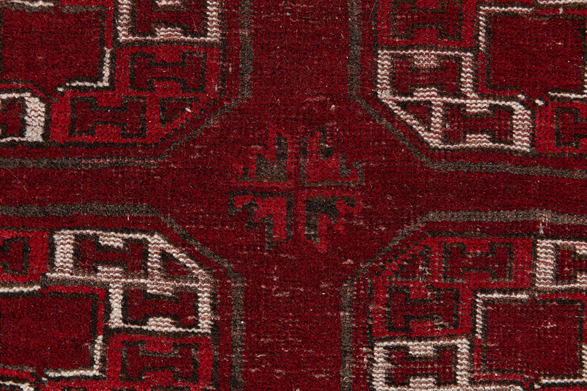 3' 10 x 7' 2 Hand Knotted Afghan Akhche Wool Rug