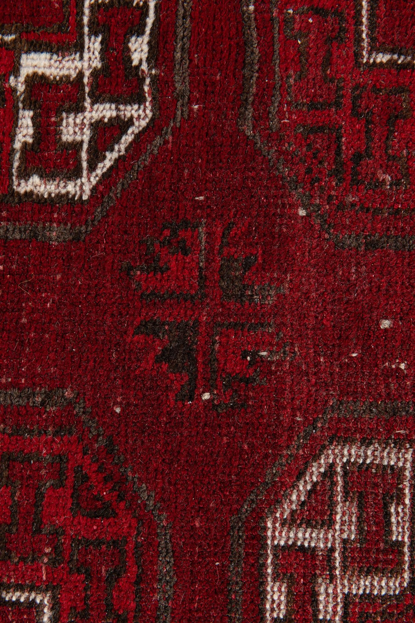 3' 10 x 7' 2 Hand Knotted Afghan Akhche Wool Rug