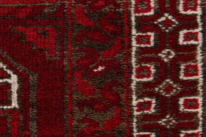 3' 10 x 7' 2 Hand Knotted Afghan Akhche Wool Rug