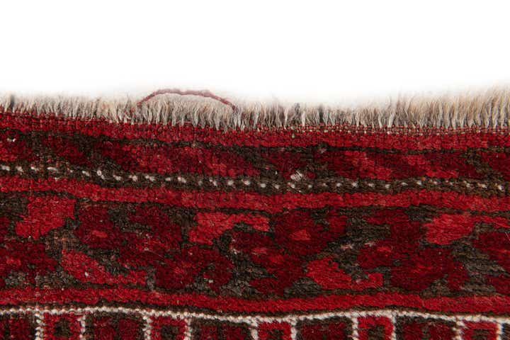 3' 10 x 7' 2 Hand Knotted Afghan Akhche Wool Rug