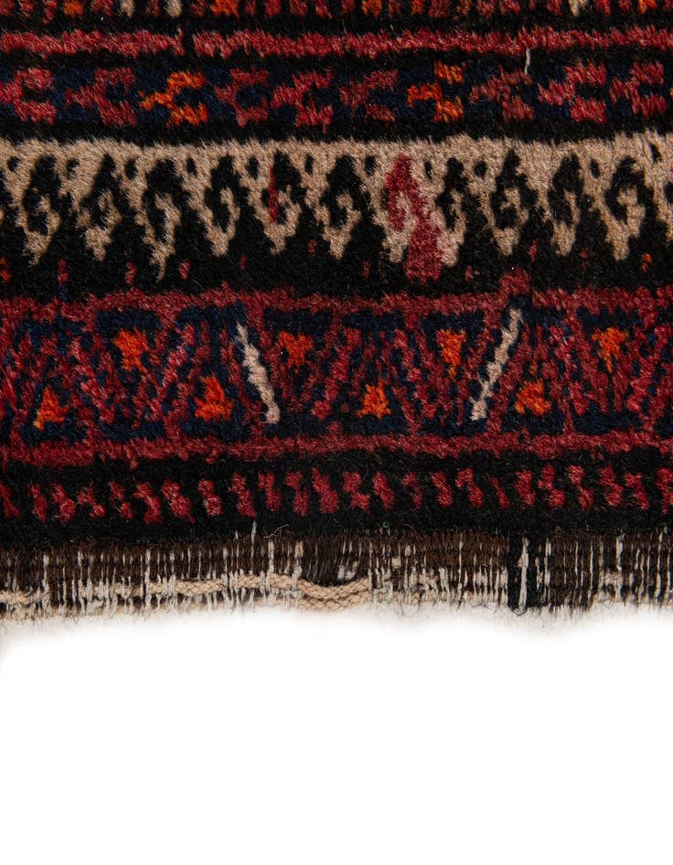 Detail image of 3' 3 x 5' 9  Hand Knotted Afghan Akhche Oriental Wool Rug