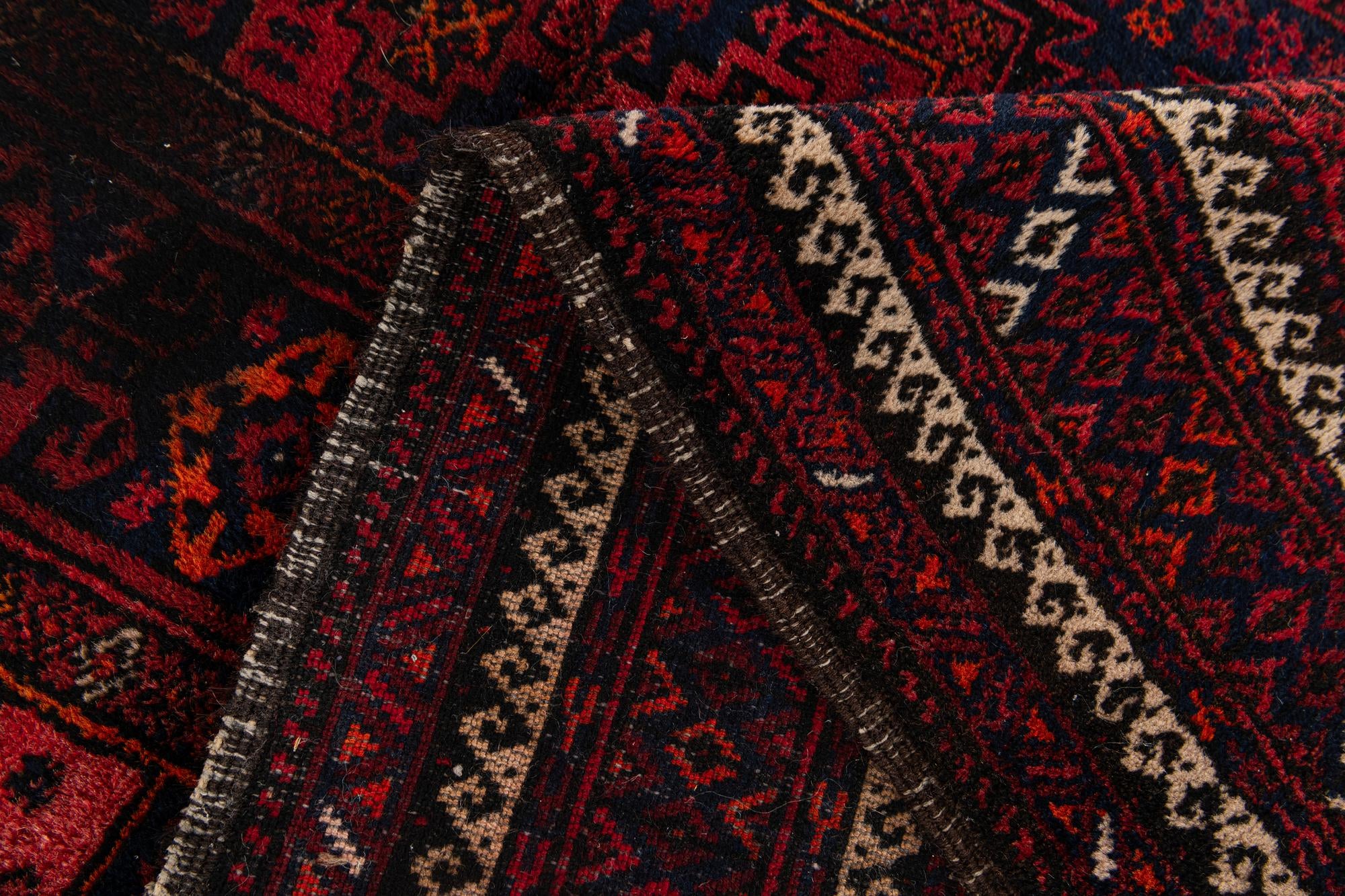 3' 3 x 5' 9 Hand Knotted Afghan Akhche Oriental Wool Rug