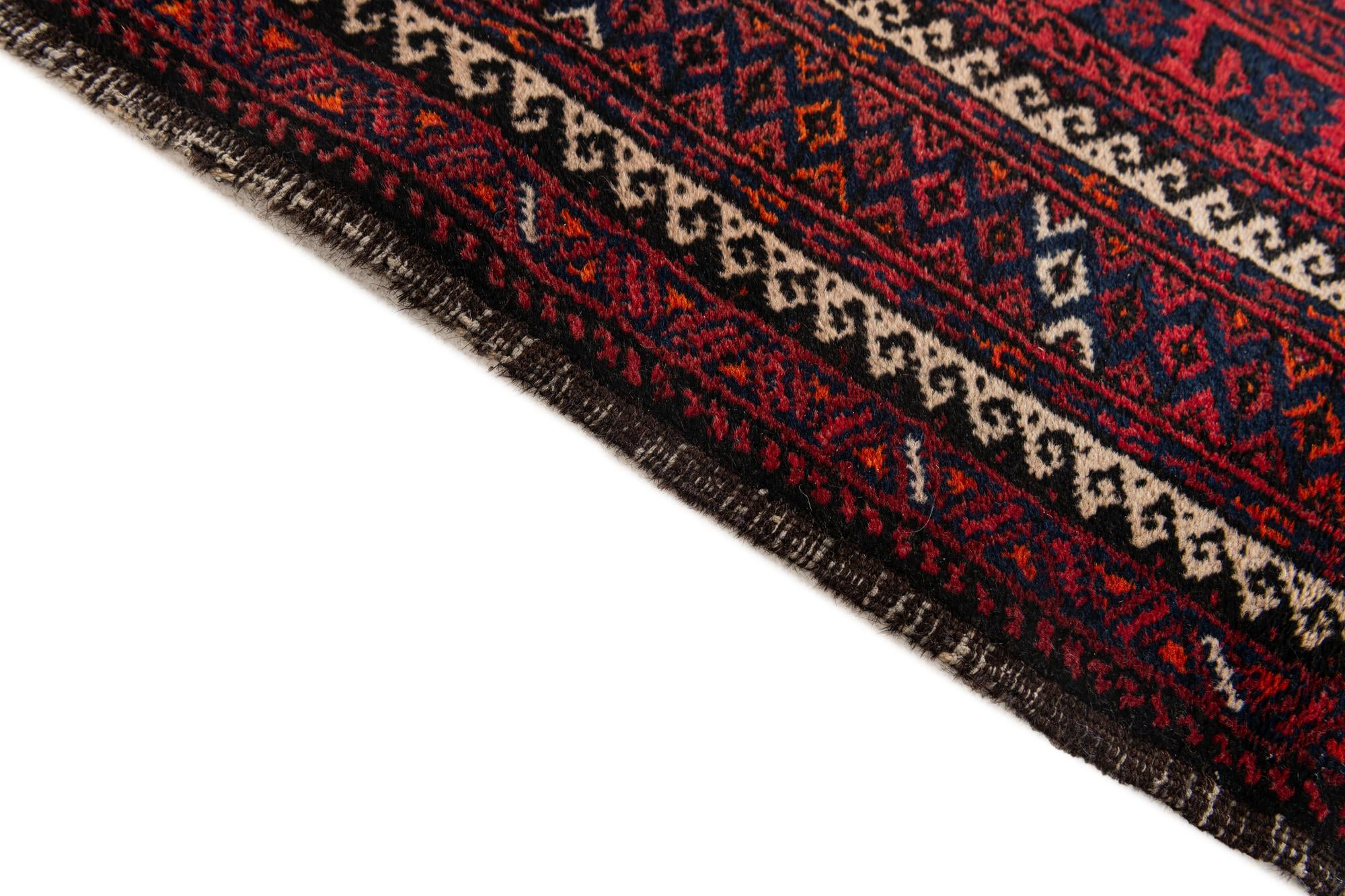 3' 3 x 5' 9 Hand Knotted Afghan Akhche Oriental Wool Rug