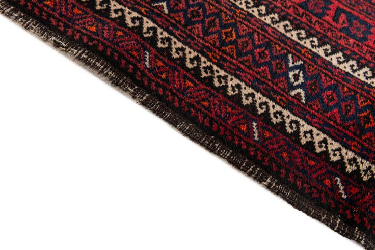 Detail image of 3' 3 x 5' 9 Hand Knotted Afghan Akhche Oriental Wool Rug