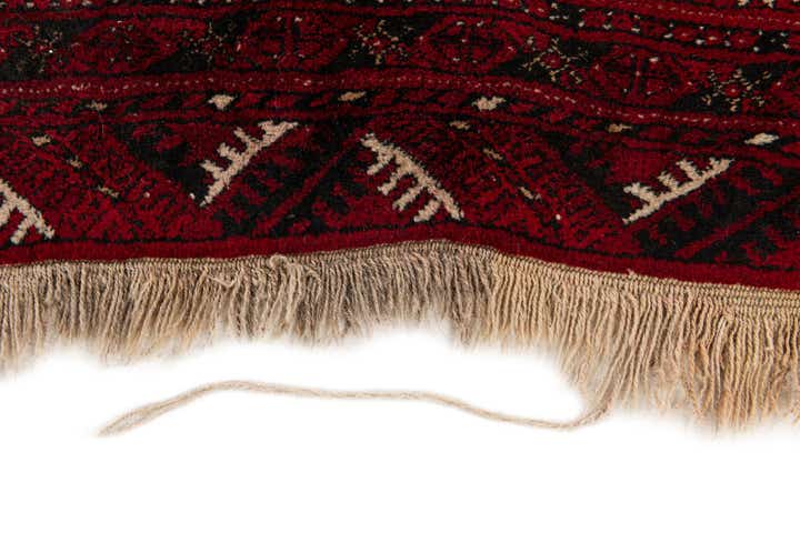 2' 6 x 3' 11 Hand Knotted Afghan Akhche Oriental Wool Rug