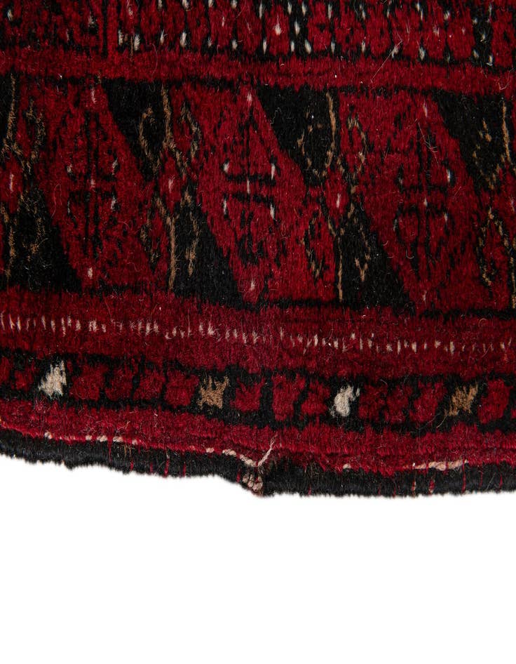 Detail image of 2' 6 x 3' 11  Hand Knotted Afghan Akhche Oriental Wool Rug