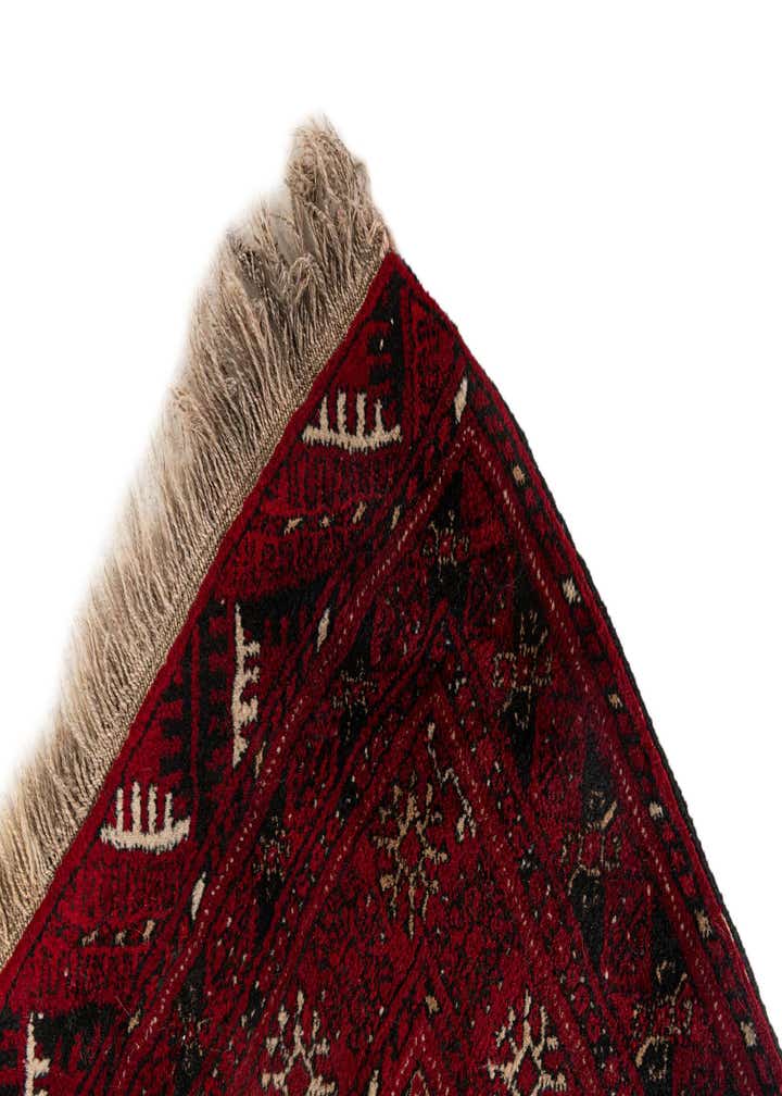 2' 6 x 3' 11 Hand Knotted Afghan Akhche Oriental Wool Rug