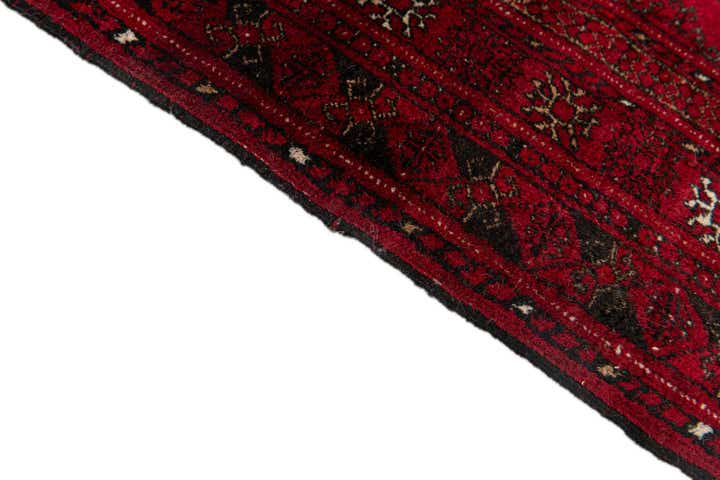 2' 6 x 3' 11 Hand Knotted Afghan Akhche Oriental Wool Rug