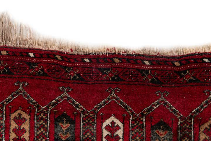 2' 6 x 3' 11 Hand Knotted Afghan Akhche Oriental Wool Rug