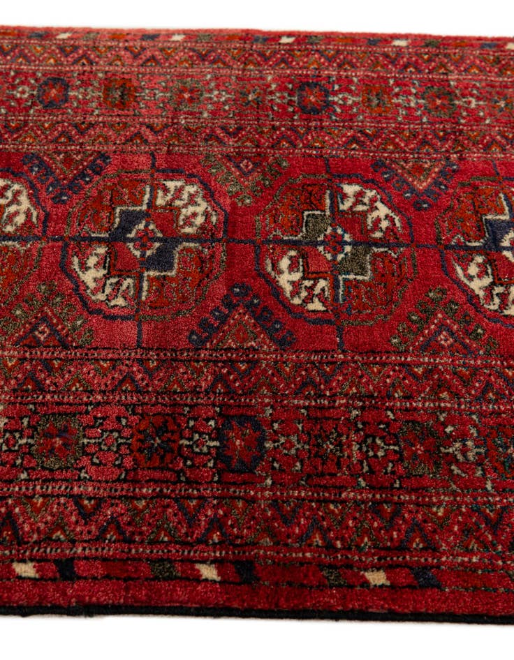 Detail image of 1' 11 x 3' 6  Hand Knotted Afghan Akhche Wool Rug