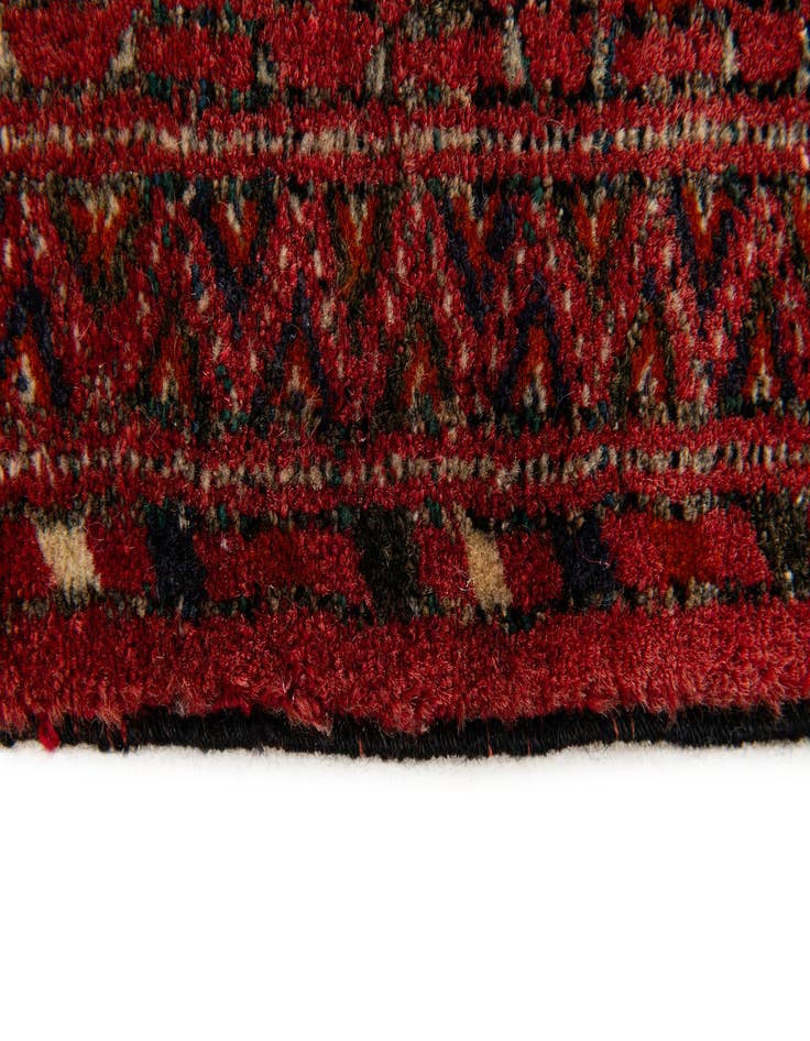 Detail image of 1' 11 x 3' 6  Hand Knotted Afghan Akhche Wool Rug