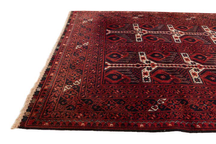 110cm x 200cm anudado a mano Afghan Akhche Alfombra Lana