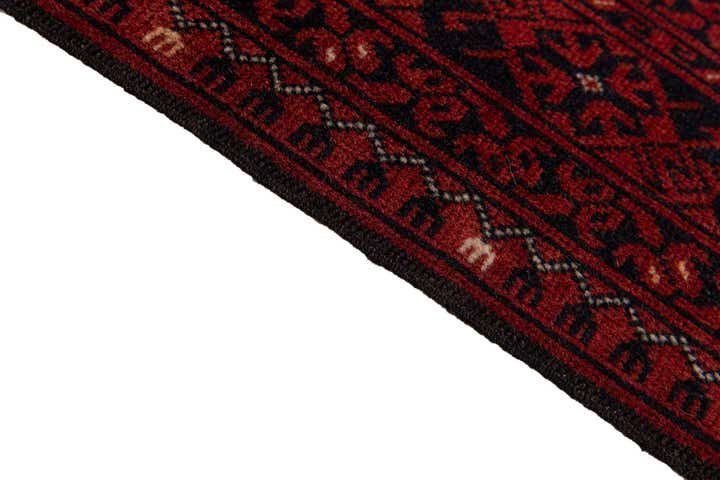 110cm x 200cm anudado a mano Afghan Akhche Alfombra Lana