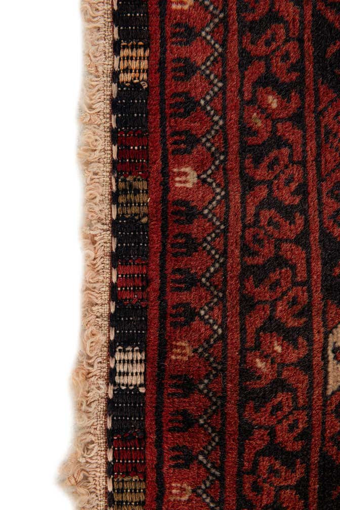 110cm x 200cm anudado a mano Afghan Akhche Alfombra Lana