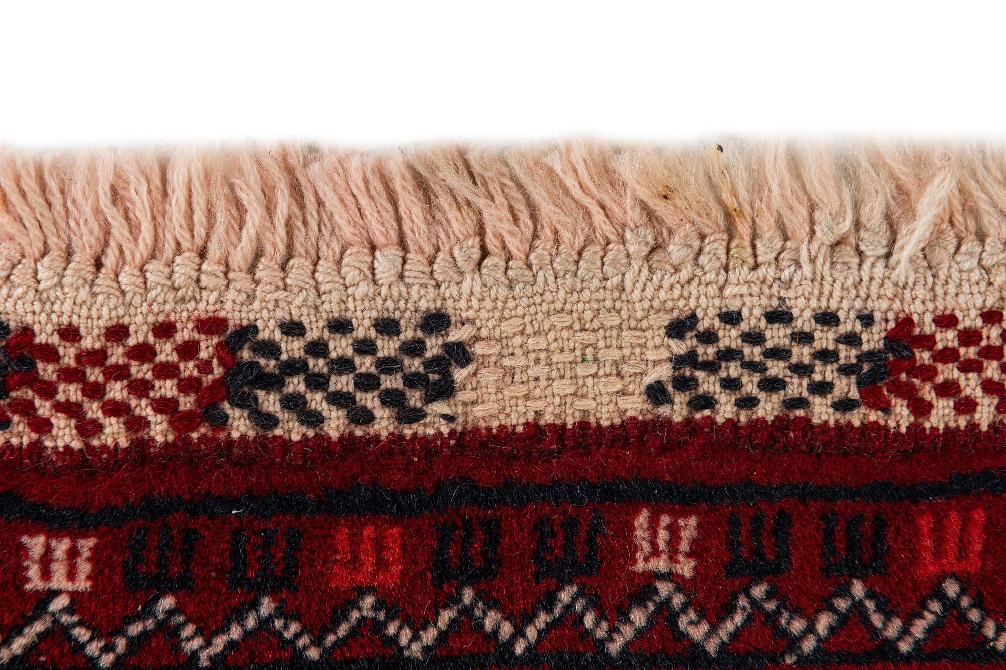 3' 5 x 6' 7 Hand Knotted Afghan Akhche Wool Rug