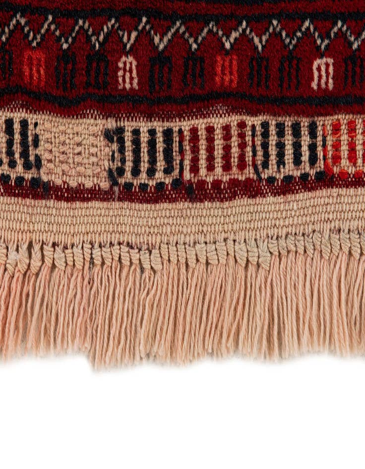 Detail image of 3' 5 x 6' 7  Hand Knotted Afghan Akhche Wool Rug