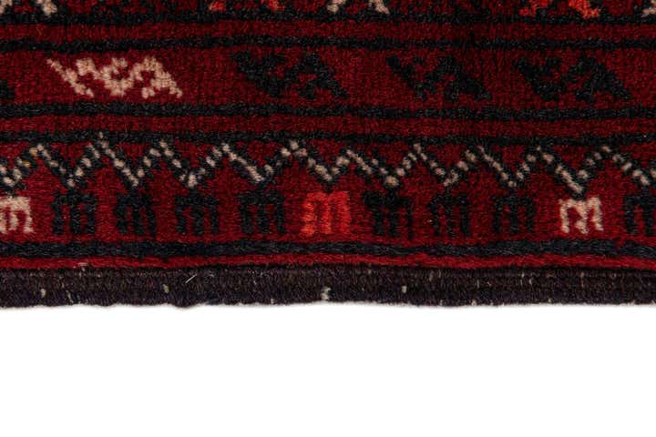 3' 5 x 6' 7 Hand Knotted Afghan Akhche Wool Rug