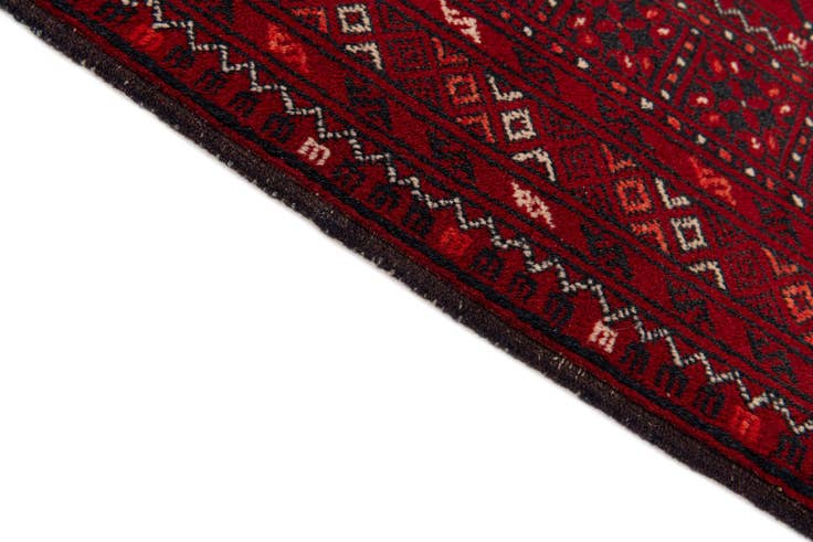 Detail image of 3' 5 x 6' 7 Hand Knotted Afghan Akhche Wool Rug