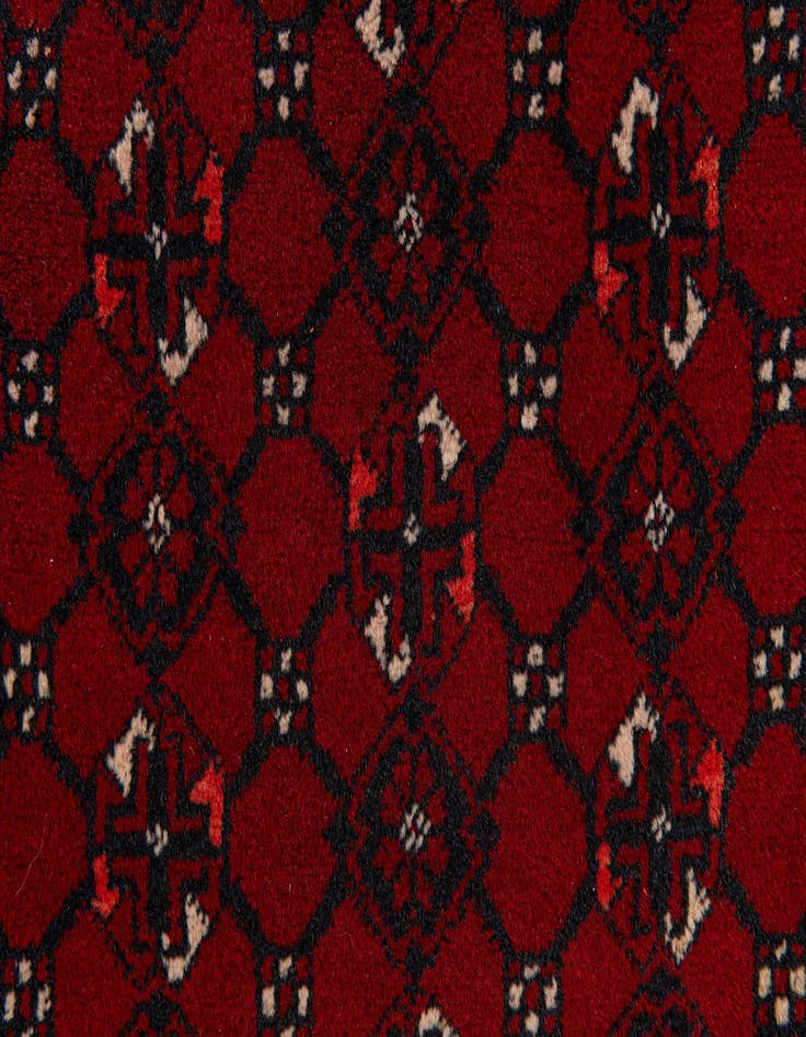 Detail image of 3' 5 x 6' 7  Hand Knotted Afghan Akhche Wool Rug