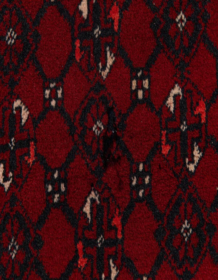 Detail image of 3' 5 x 6' 7  Hand Knotted Afghan Akhche Wool Rug