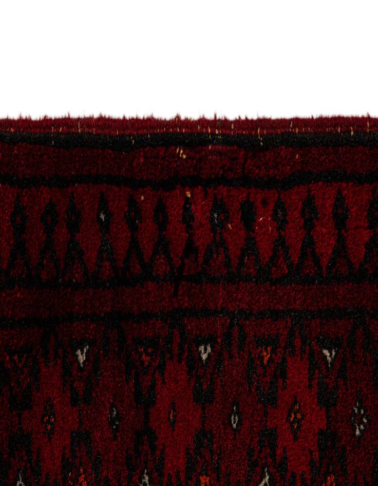 Detail image of 5' 3 x 6' 9  Hand Knotted Afghan Akhche Wool Rug