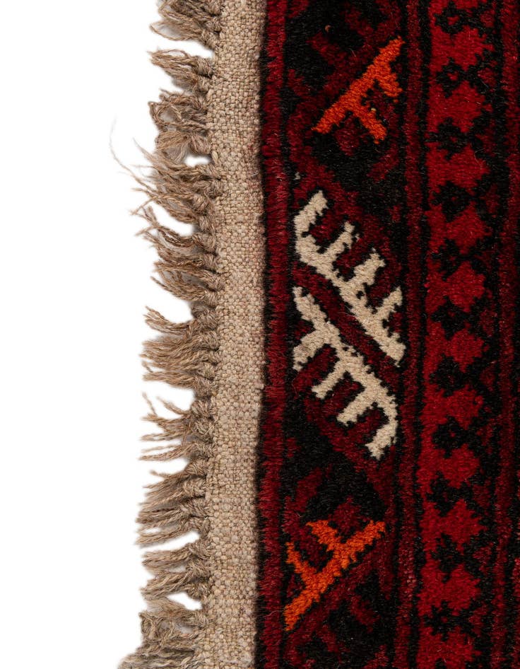 Detail image of 5' 3 x 6' 9  Hand Knotted Afghan Akhche Wool Rug