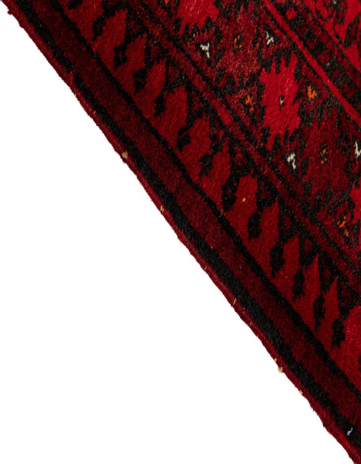 Detail image of 5' 3 x 6' 9  Hand Knotted Afghan Akhche Wool Rug