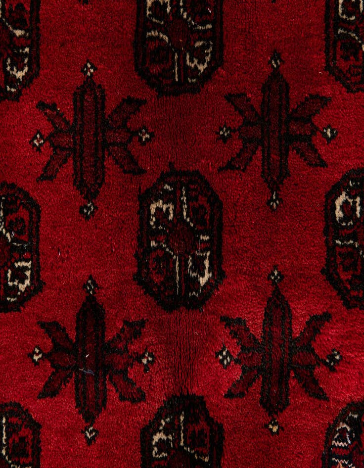 Detail image of 5' 3 x 6' 9  Hand Knotted Afghan Akhche Wool Rug