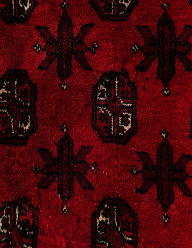 Detail image of 5' 3 x 6' 9  Hand Knotted Afghan Akhche Wool Rug