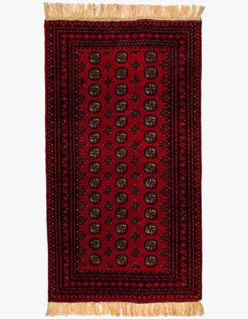 3' 5 x 6' 2 Afghan Akhche Wool Rug