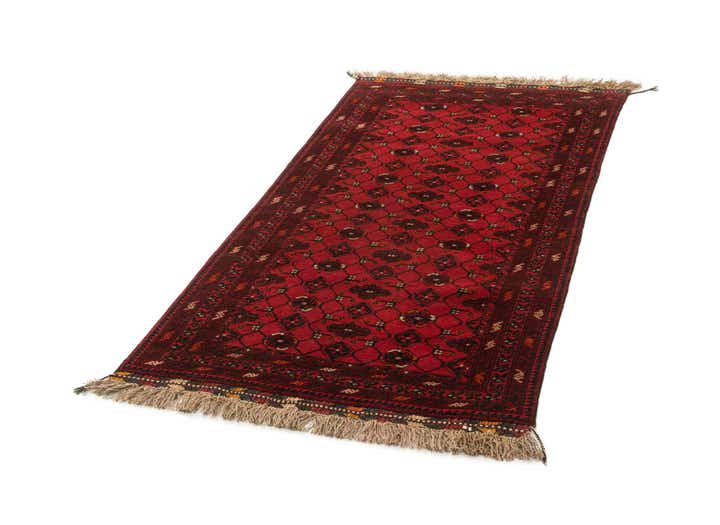 3' 6 x 6' 4 Hand Knotted Afghan Ersari Wool Rug