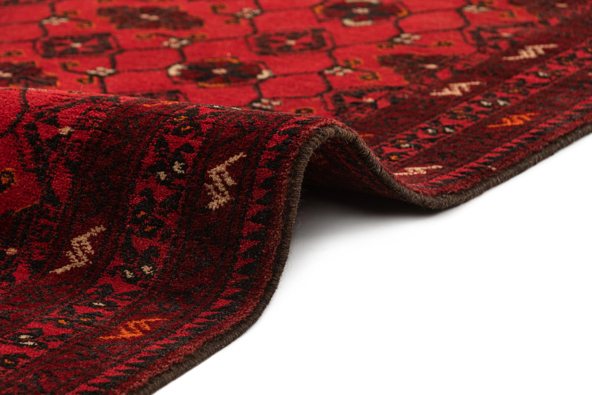 3' 6 x 6' 4 Hand Knotted Afghan Ersari Wool Rug