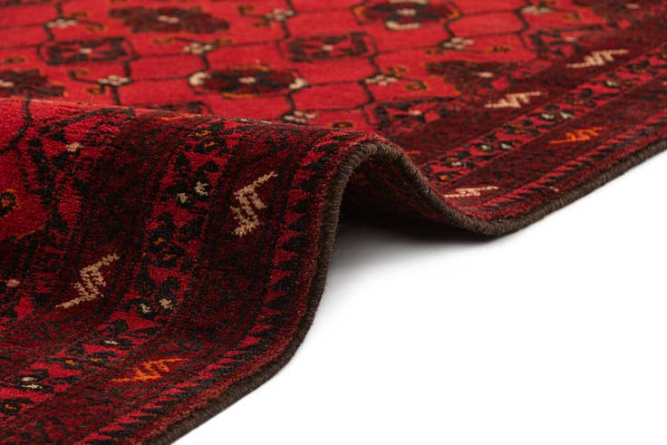 Detail image of 3' 6 x 6' 4 Hand Knotted Afghan Ersari Wool Rug