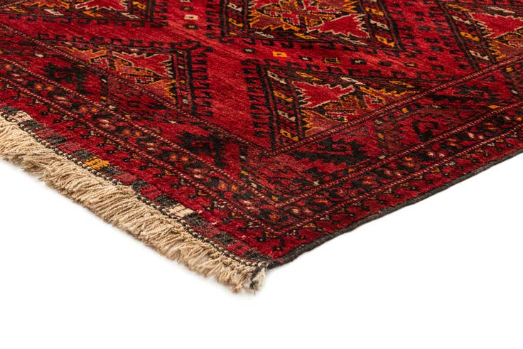 Detail image of 3' 7 x 6' 2 Hand Knotted Afghan Ersari Wool Rug